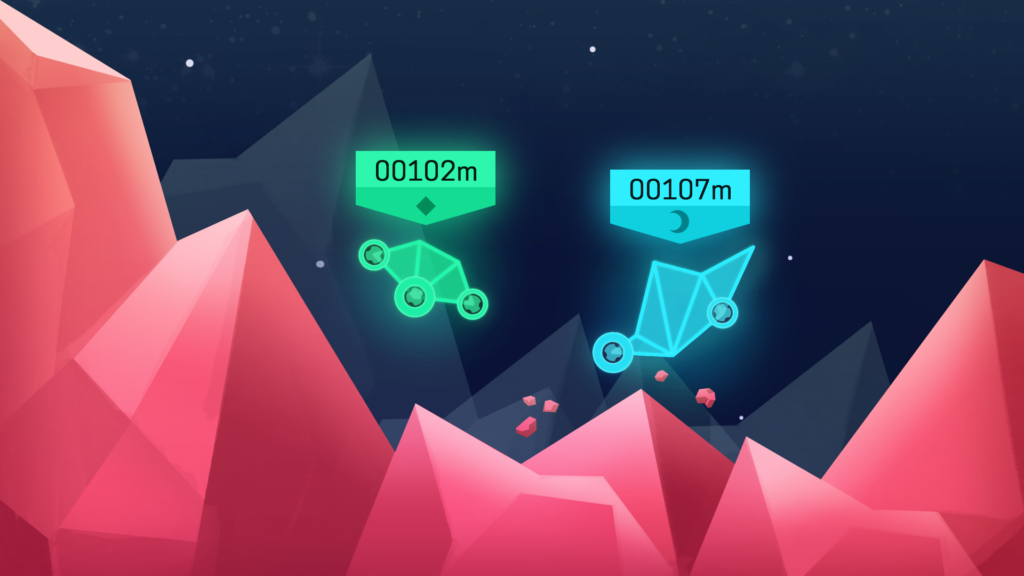 game image of Rugged Rovers green and blue