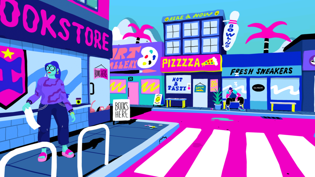 game image of downtown area